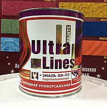 Эмаль ПФ-115 0.8 кг ULTRA-LINES хаки белая и т п ТУ