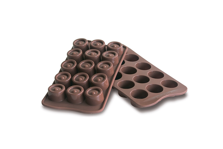 Форма для шоколадных конфет "Вертиго" 15 ячеек, (Ø28хh20 мм) - фото 1 - id-p138461830