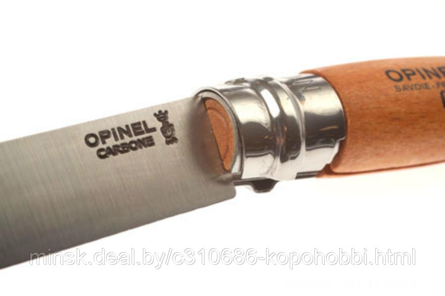 Нож Opinel №10, нержавеющая сталь, рукоять из бука - фото 5 - id-p138462651