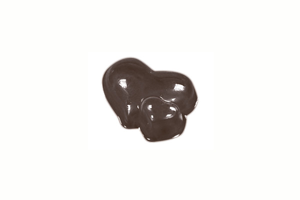 Форма для шоколадных украшений "Сердечки маленькие двойные" - фото 1 - id-p138471203