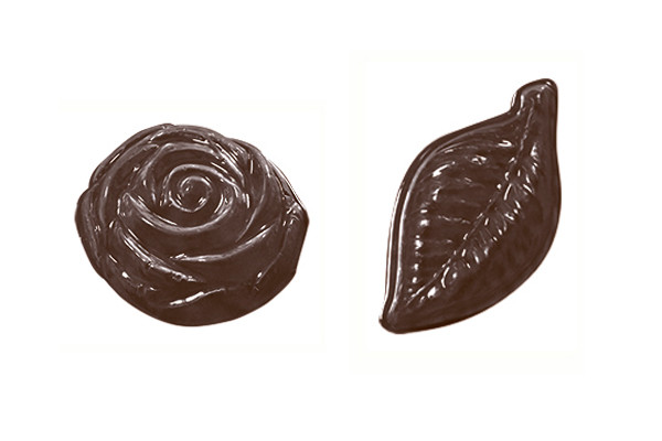 Форма для шоколадных украшений "Розочки и листочки" - фото 1 - id-p138479773