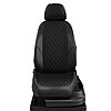Чехлы для CITROEN C4 Grand Picasso 2013- Эко-кожа\2Д Ромб (цвет Черный\2Д РОМБ малый.) (Bear-Auto) модельные, фото 3