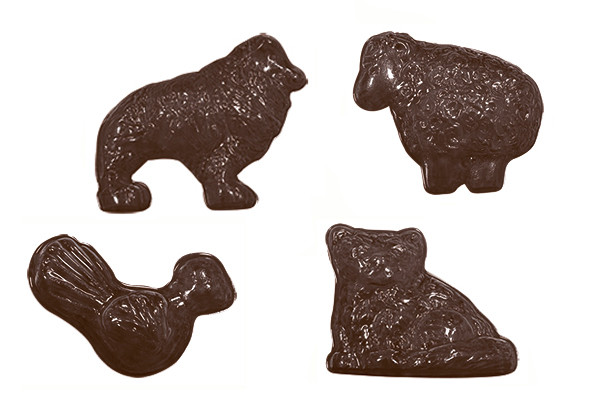 Форма для шоколадных украшений "Животные" - фото 1 - id-p138486827