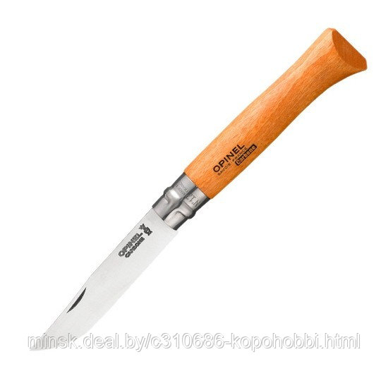 Нож Opinel №12, углеродистая сталь, рукоять из бука. - фото 1 - id-p138489683
