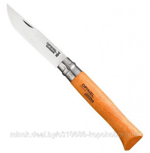 Нож Opinel №12, углеродистая сталь, рукоять из бука. - фото 2 - id-p138489683