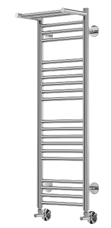 Полотенцесушитель водяной с полкой (AURORA) Аврора П20 300х1010 (4+6+6+4) TERMINUS - фото 2 - id-p138496207