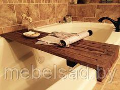 Полка-поднос для ванной комнаты деревянная "Элегант №13" - фото 1 - id-p138517300