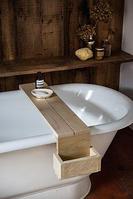 Полка-поднос для ванной комнаты деревянная "Элегант №14"