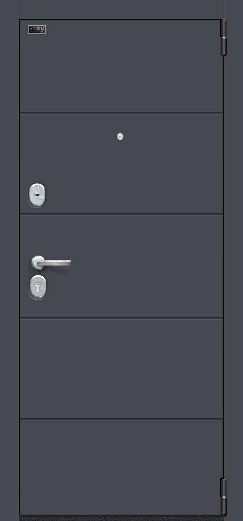 Дверь входная металлическая el'Porta Porta S 4.Л22 Graphite Pro Virgin
