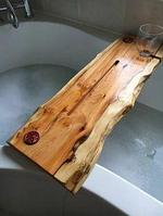 Поднос-полка деревянный для ванной комнаты "Элегант №20"