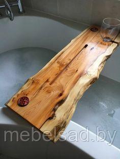 Поднос-полка деревянный для ванной комнаты "Элегант №20" - фото 1 - id-p138523492