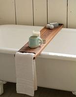 Полка-поднос на ванну деревянная "Элегант №24"