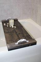 Полка-поднос на ванну деревянная "Элегант №25"