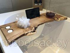 Полка-поднос на ванну деревянная "Элегант №29" - фото 1 - id-p138530944