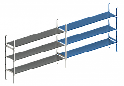 Дополнительная линейная секция. 3 яруса 400х1230х1200 мм