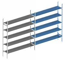 Дополнительная линейная секция. 5 ярусов 400х1030х1000 мм