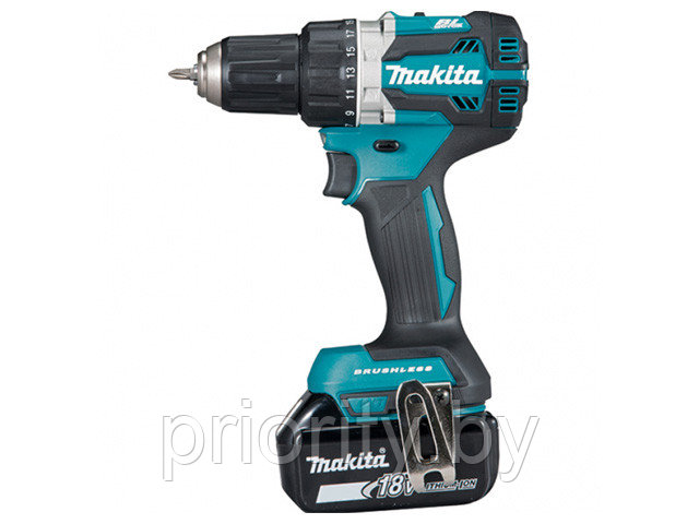 Аккум. дрель-шуруповерт MAKITA DDF 484 RAE в чем. (18.0 В, 2 акк., 2.0 А/ч Li-Ion, 2 скор., 54 Нм, шурупы до