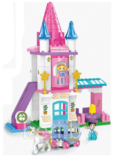 2496906 Конструктор "Замок принцессы", KIDS HOME TOYS, 86 деталей, крупные детали, аналог Лего DUPLO - фото 3 - id-p138566644