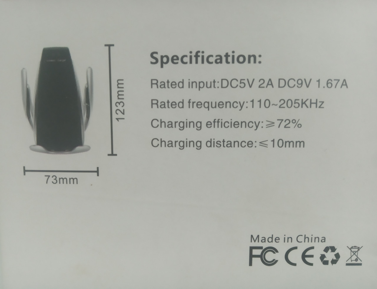 Беспроводная зарядка держатель для смартфона smart sensor S5 - фото 3 - id-p138566793