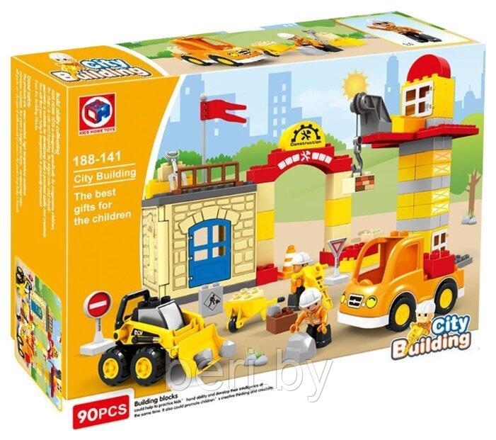 188-141 Конструктор KIDS HOME TOYS "Строительная техника", 90 элементов, крупные детали - фото 1 - id-p138570047