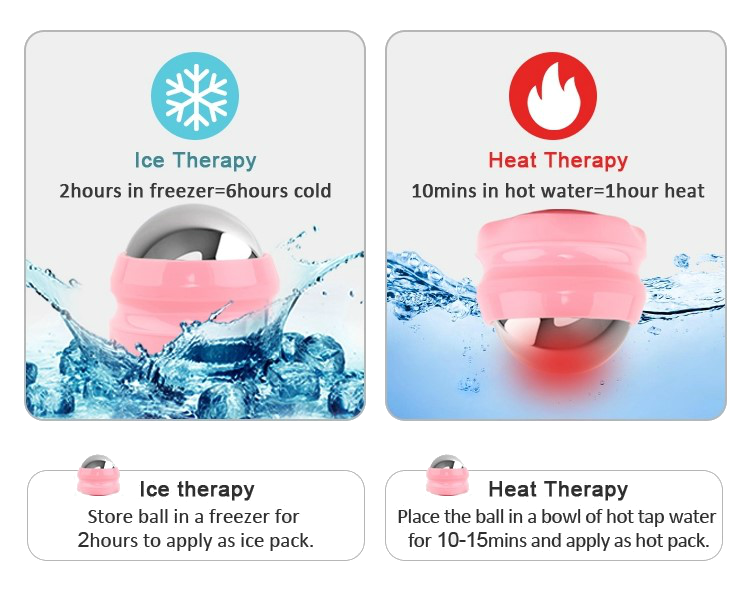 Фитнес ролик для холодного массажа со съемным шаром (низкотемпературный массажный шар) - фото 5 - id-p138580758