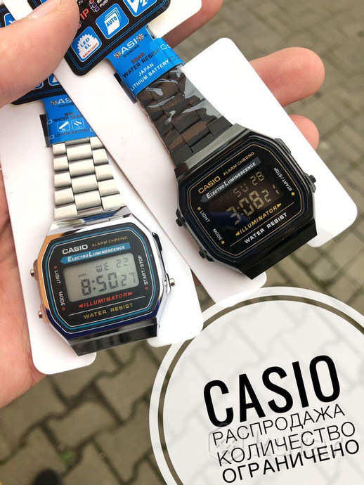 Часы Casio vintage электронные (цвета) - фото 2 - id-p138583570