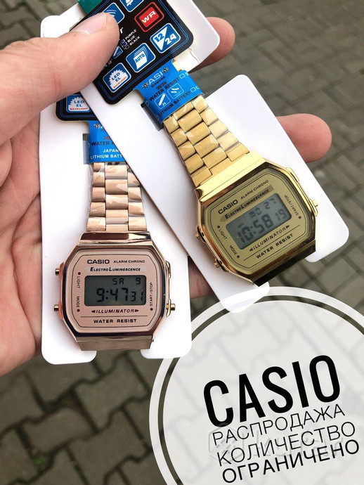 Часы Casio vintage электронные (цвета) - фото 1 - id-p138585250