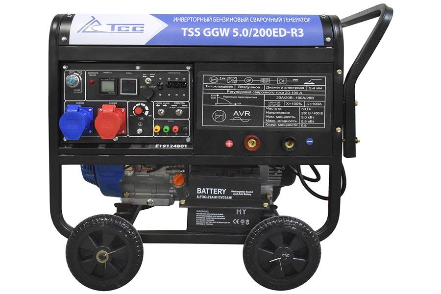 Инверторный бензиновый сварочный генератор TSS GGW 5.0/200ED-R3 - фото 1 - id-p138599647