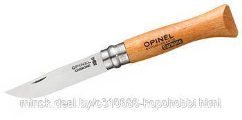 Нож Opinel №7, углеродистая сталь, рукоять из бука - фото 3 - id-p138599708