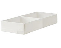 IKEA/ СТУК Ящик с отделениями, белый20x51x10 см