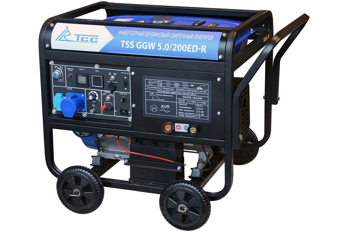 Инверторный бензиновый сварочный генератор TSS GGW 5.0/200ED-R - фото 1 - id-p138610119