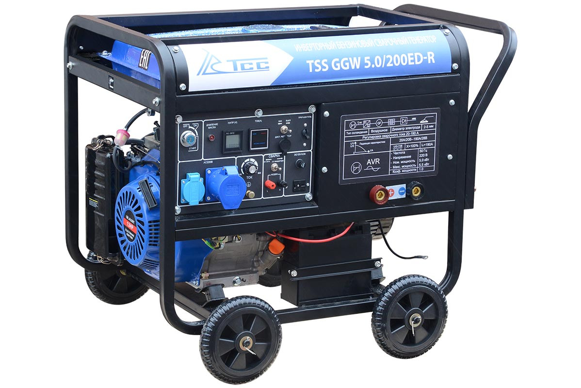 Инверторный бензиновый сварочный генератор TSS GGW 5.0/200ED-R - фото 2 - id-p138610119