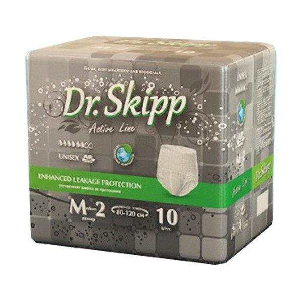 Трусики для взрослых Dr. Skipp Active Line, 10 шт., размер 2, 6* (80-120 см) - фото 1 - id-p138612017