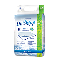 Одноразовые пеленки Dr. Skipp Soft line, 10 шт., 6* 60x60см