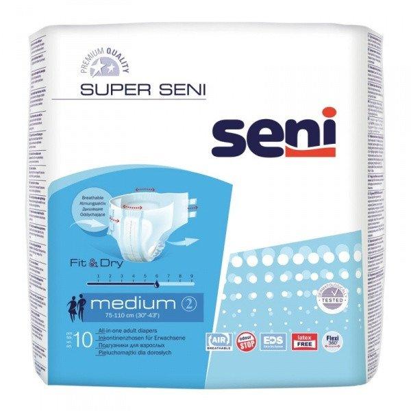 Подгузники для взрослых SUPER SENI MEDIUM 10 шт. - фото 1 - id-p138612167