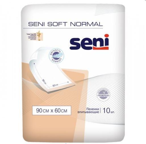 Пеленки гигиенические впитывающие Seni Soft Normal 90х60 см. (10 шт. - фото 1 - id-p138612190