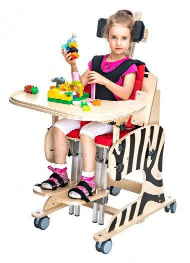 Стул реабилитационный для детей с ДЦП Zebra Invento (размер 1) - фото 2 - id-p138612681