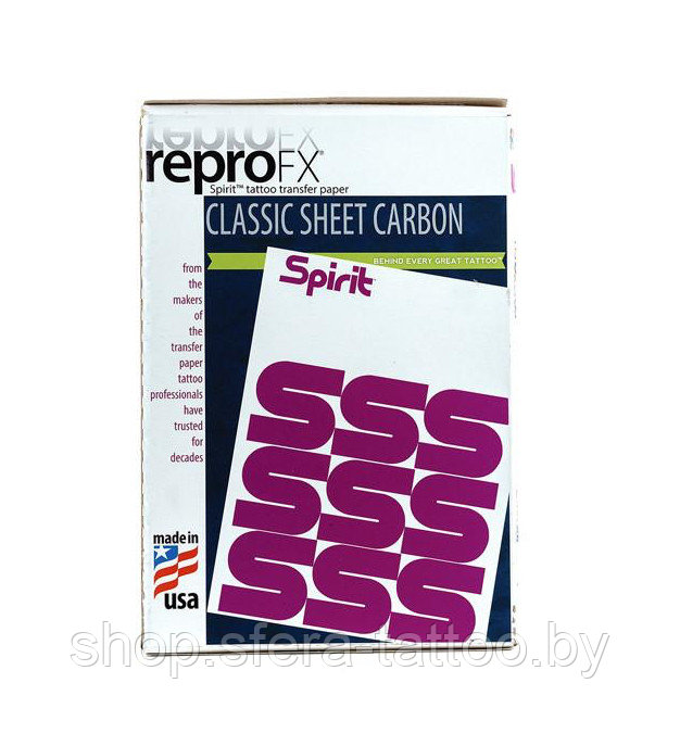 Трансферная бумага для фрихенда SpiritTM Sheet Carbon, А4 (8.5&#8242; X 11&#8242;), 200 листов - фото 1 - id-p138615296