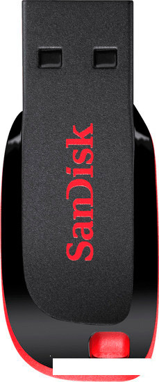USB Flash SanDisk Cruzer Blade Black 128GB (SDCZ50-128G-B35) - фото 1 - id-p138621236