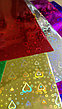 Набор цветной бумаги с голографическим эффектом Fancy Creative, формат A4, 6 цветов, 6 листов, фото 2