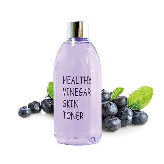 Тонер для лица ЧЕРНИКА Healthy vinegar skin toner (Blueberry) (REALSKIN), 300 мл - фото 1 - id-p138626224