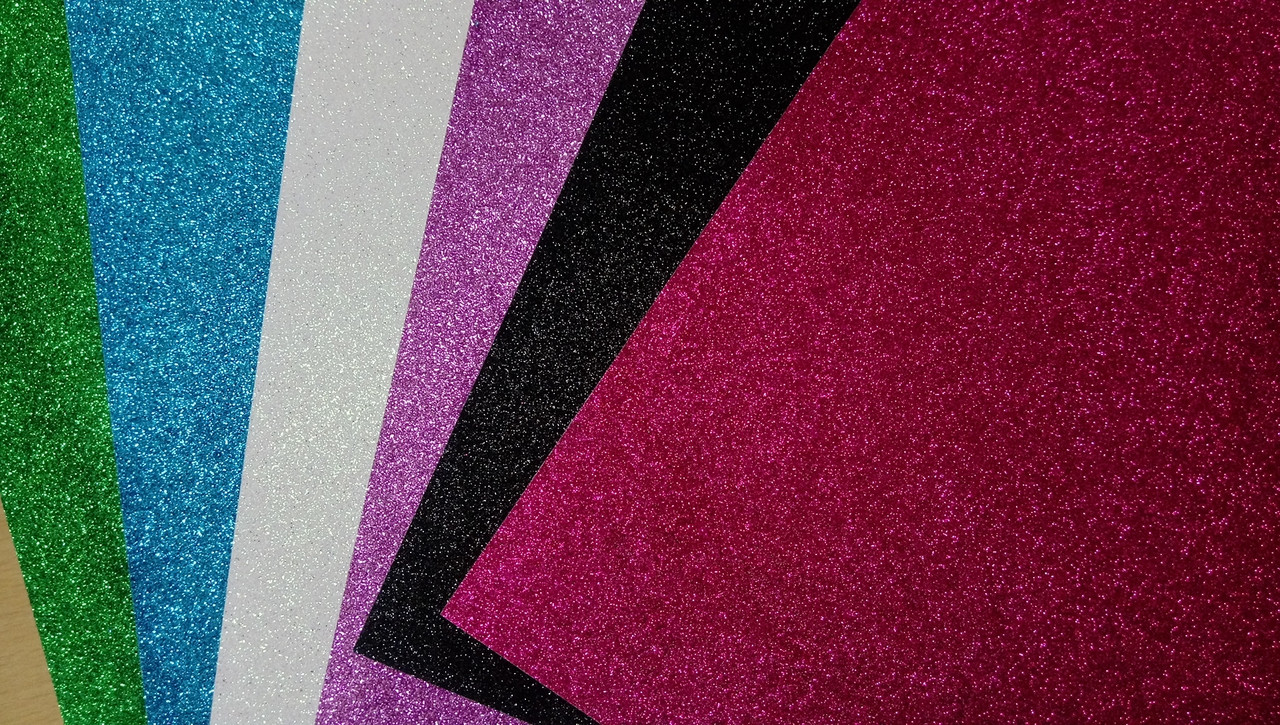Набор цветной сверкающей бумаги - фото 1 - id-p5049694