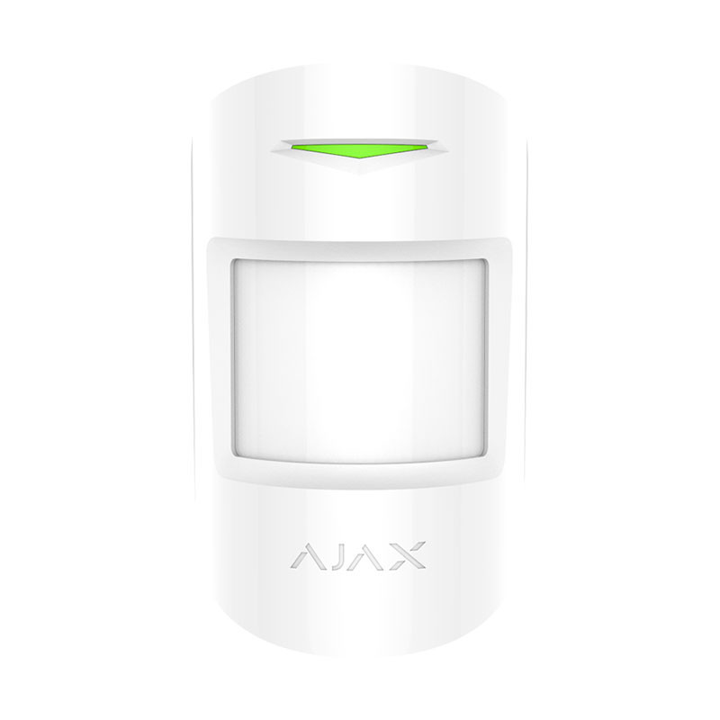 Ajax CombiProtect – Беспроводной датчик движения и разбития – белый