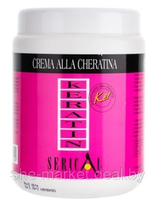 Крем-маска для волос с кератином Keratin Cream, 1л (Echosline) - фото 1 - id-p138627068