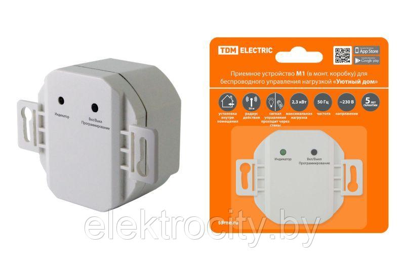 Приемное устройство М1 (в монт.коробку) для беспроводного управления нагрузкой "Уютный дом" TDM - фото 1 - id-p138627903