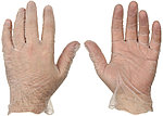 Перчатки виниловые неопудренные одноразовые Aviora размер XL, 50 пар (100 шт.), прозрачные