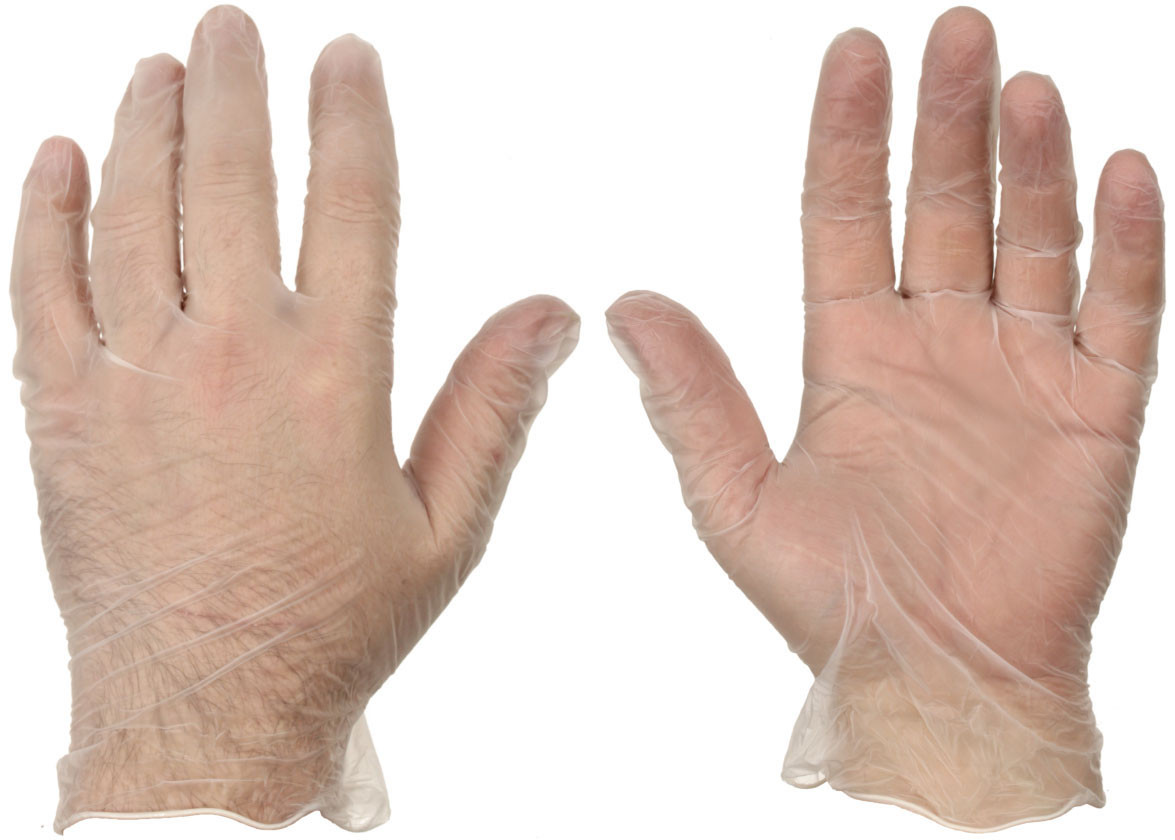 Перчатки виниловые неопудренные одноразовые Aviora размер XL, 50 пар (100 шт.), прозрачные - фото 1 - id-p138517009