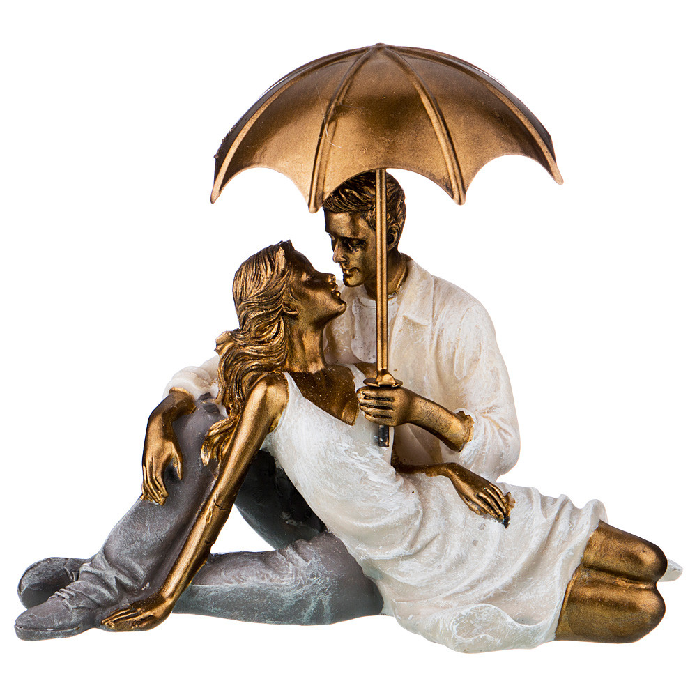Фигура интерьерная Пара под зонтом Влюбленные - фото 2 - id-p138629415