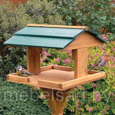 Кормушка для птиц садовая деревянная "Домик №27" - фото 1 - id-p138650362
