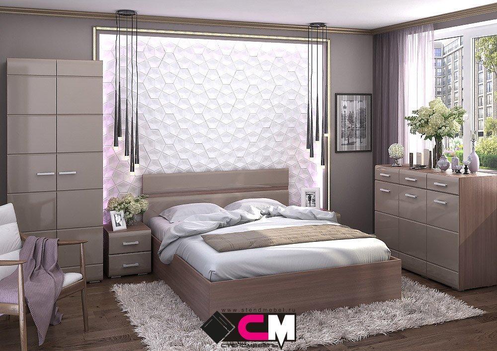 Кровать 1,6м Вегас ( 2 варианта цвета) фабрика Стендмебель - фото 4 - id-p138650427